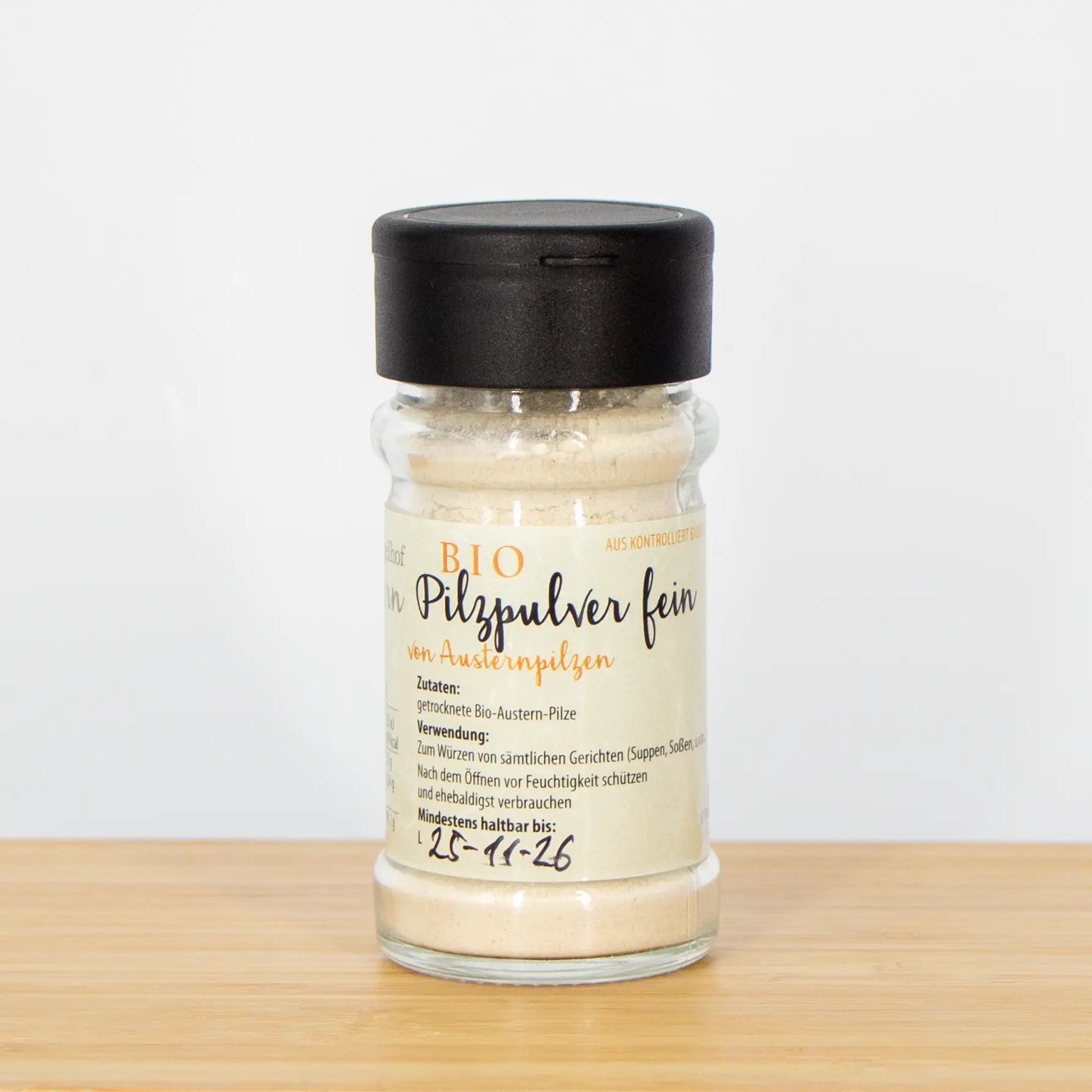Bio Pilzpulver fein von Austernpilzen