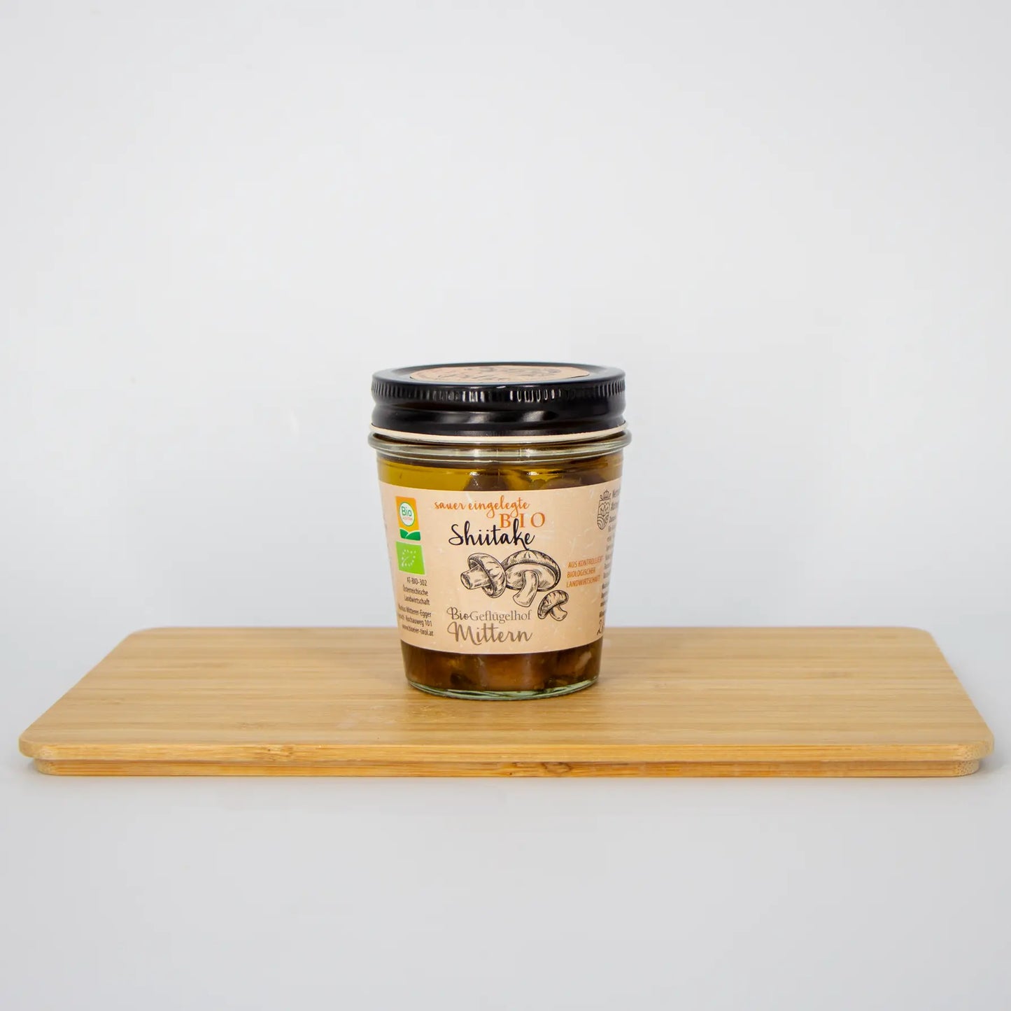 Sauer eingelegte Bio Shiitake