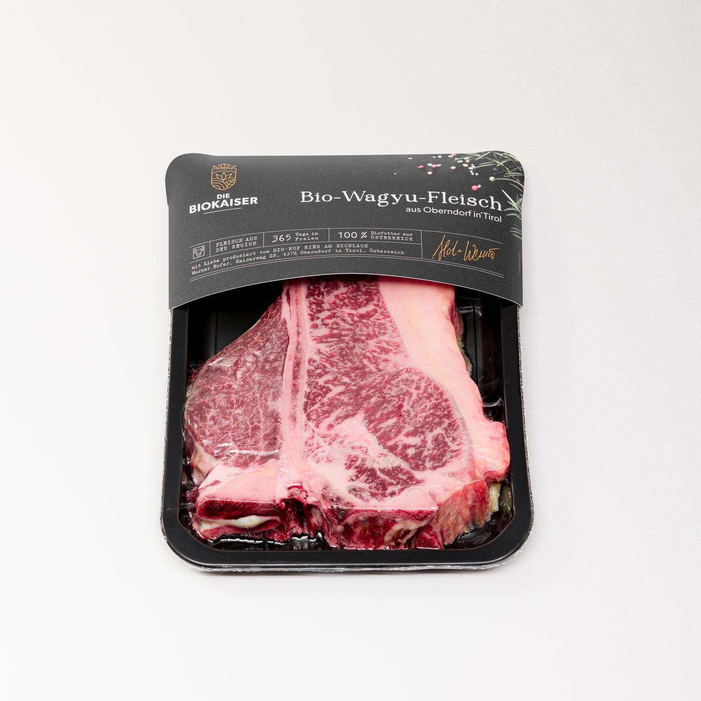 Bio Wagyu Porterhouse Steak: mit Filetanteil über 3cm