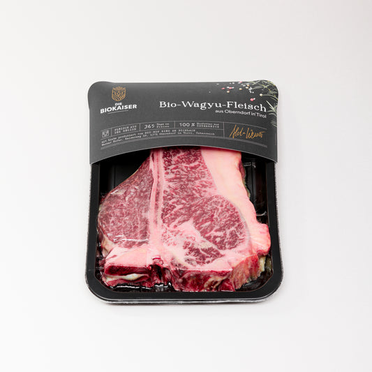 Bio Wagyu Porterhouse Steak: mit Filetanteil über 3cm