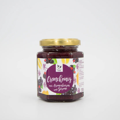 Cremehonig mit Aroniabeeren und Zitrone