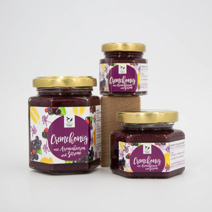 Cremehonig mit Aroniabeeren und Zitrone