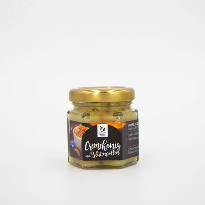 Cremehonig mit Blütenpollen