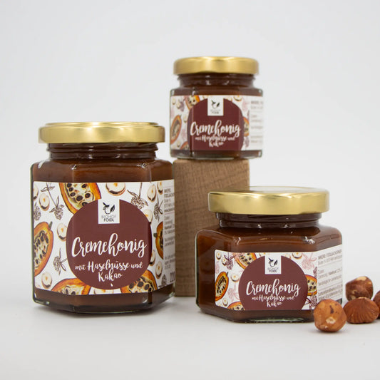 Cremehonig mit Haselnuss und Kakao