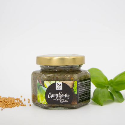 Cremehonig mit Senf und Kräuter