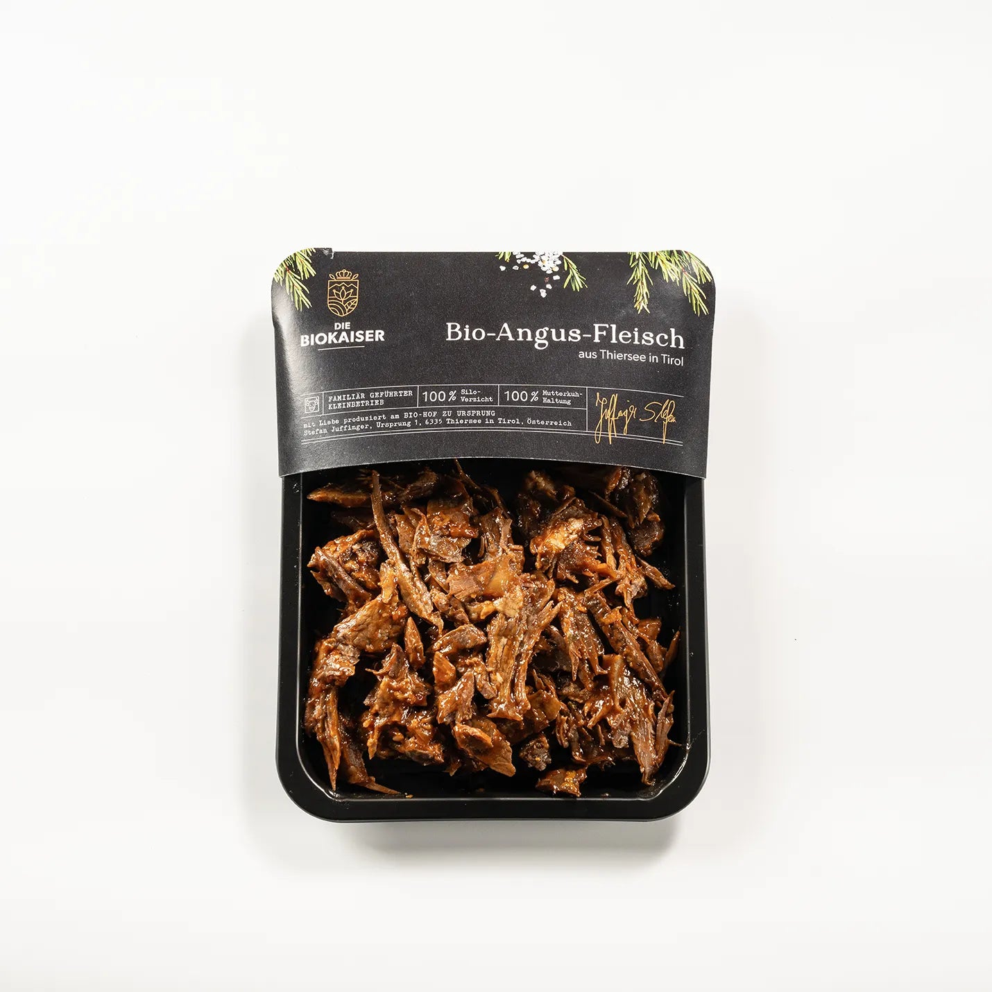 Bio Angus Pulled Beef pre-cooked